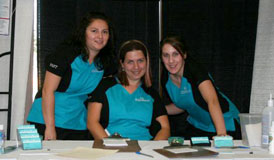 Carrie Deslippe and Erin Flood at the 2009 Windsor Ladies Expo